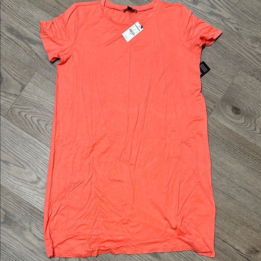 Coral T-Shirt Dress